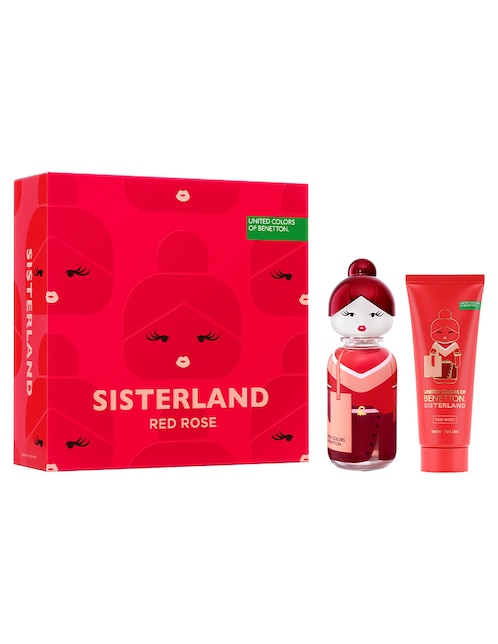 Set Eau de toilette Benetton Sisterland Red Rose para mujer