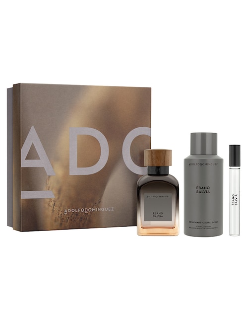 Set Eau de toilette Adolfo Dominguez Ébano Salvia para hombre