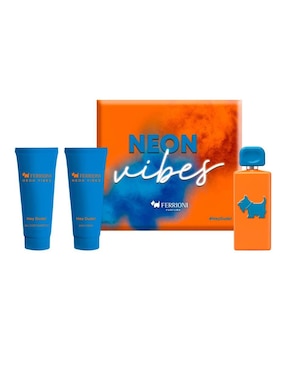 Set De Fragancia Ferrioni Neon Vibes Para Hombre