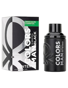 Eau De Parfum Benetton Colors Black Intenso Para Hombre