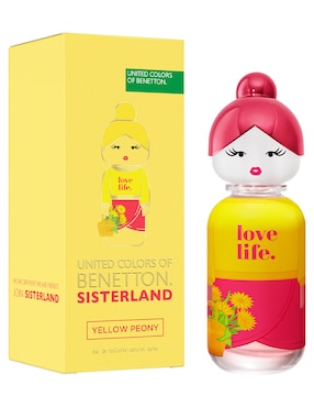 Eau de toilette Benetton Sisterland Yellow Peony para mujer