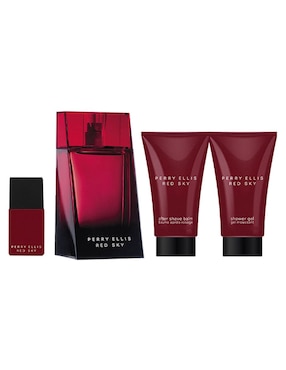 Set Eau De Toilette Perry Ellis Red Sky Para Hombre