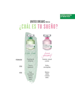 Set Eau de toilette Benetton United Dreams Love Yourself para mujer