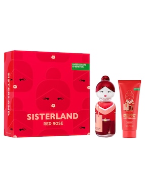 Set Eau De Toilette Benetton Sisterland Red Rose Para Mujer