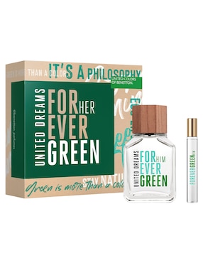 Set Eau De Toilette Benetton Forever Green Para Hombre