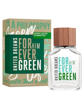 Eau de toilette Benetton United Dreams Forever Green para hombre