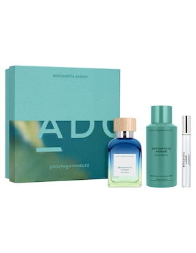 Kit Eau De Toilette Adolfo Dominguez Agua Fresca Bergamota Para Hombre