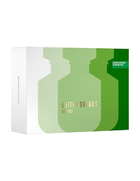 Set Eau de toilette Benetton United Dreams Live Free para mujer