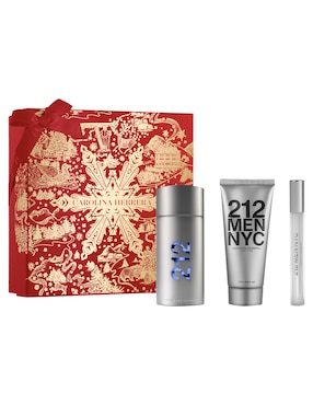 Kit Eau De Toilette Carolina Herrera 212 Men NYC Para Hombre