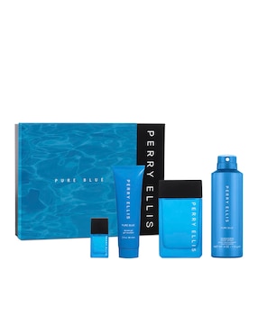 Set Eau de toilette Perry Ellis Pe Pure Blue para hombre