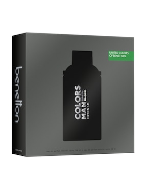 Set Eau de parfum Benetton Colors Man Black Intenso para hombre