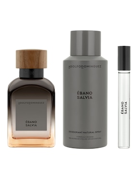 Set Eau de toilette Adolfo Dominguez Ébano Salvia para hombre