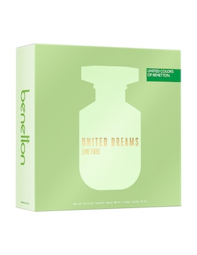 Set Eau de toilette Benetton United Dreams Live Free para mujer