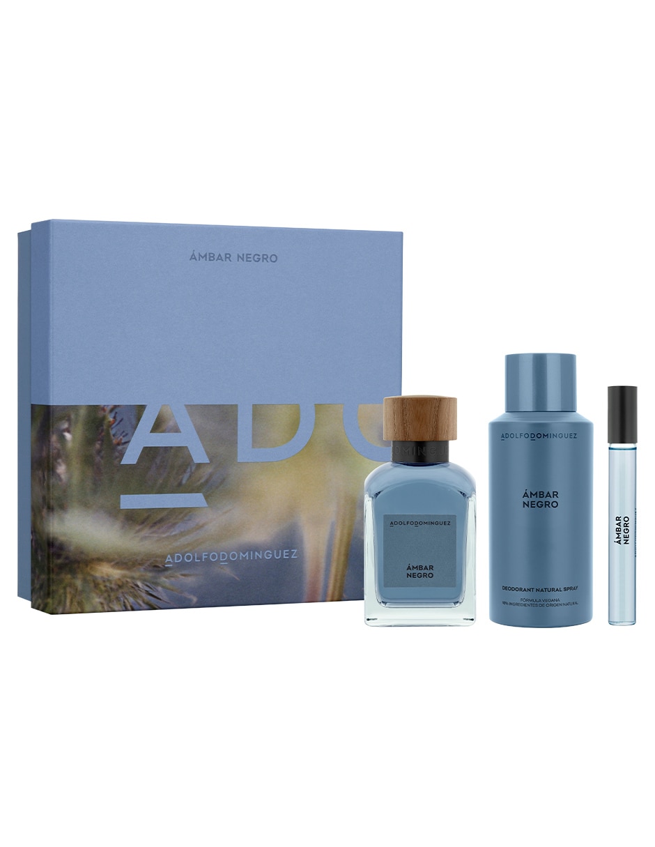 Set Eau de parfum Ámbar Negro para hombre
